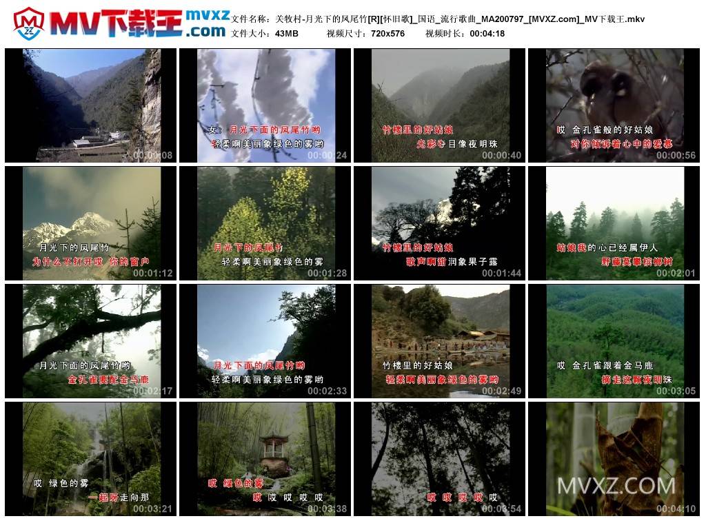 关牧村-月光下的凤尾竹[R][怀旧歌]_国语_流行歌曲_MA200797